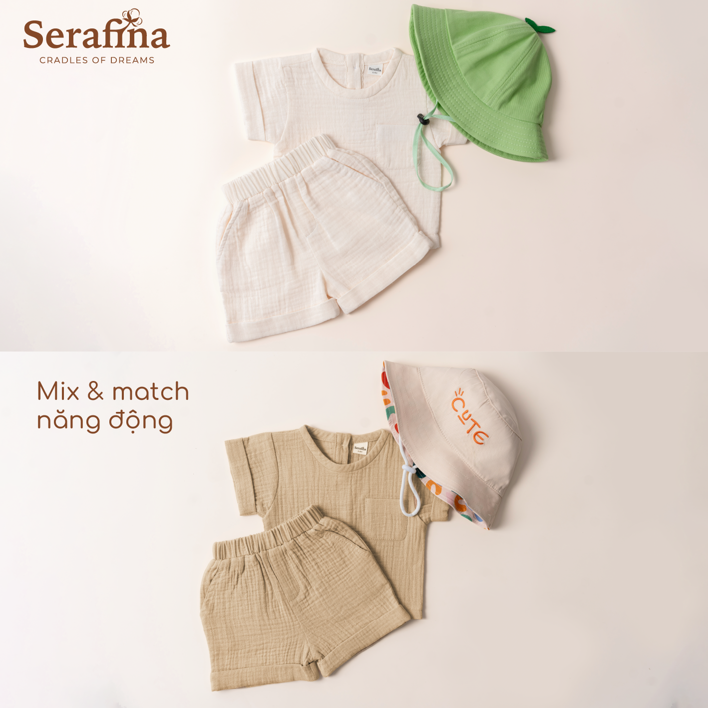 Bộ áo quần Ringo Set dành cho bé trai và bé gái (0M-3Y)