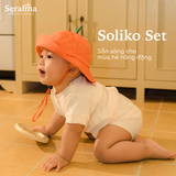 Bộ áo quần Soliko Set ngày hè dành cho bé trai và bé gái (0M-3Y)