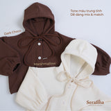 Áo chống nắng, mặc phòng điều hoà Lotso Hoodie cho bé gái và bé trai (0M-3Y)
