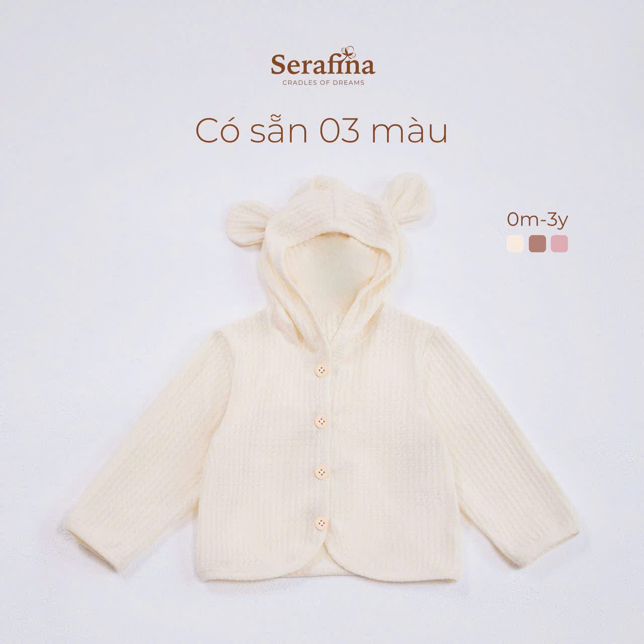 Áo chống nắng, mặc phòng điều hoà Racoon Coat dành cho bé trai và bé gái (0M-3Y)