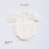 Iris Bodysuit tay ngắn cho bé gái (0M-24M) - Kèm nơ