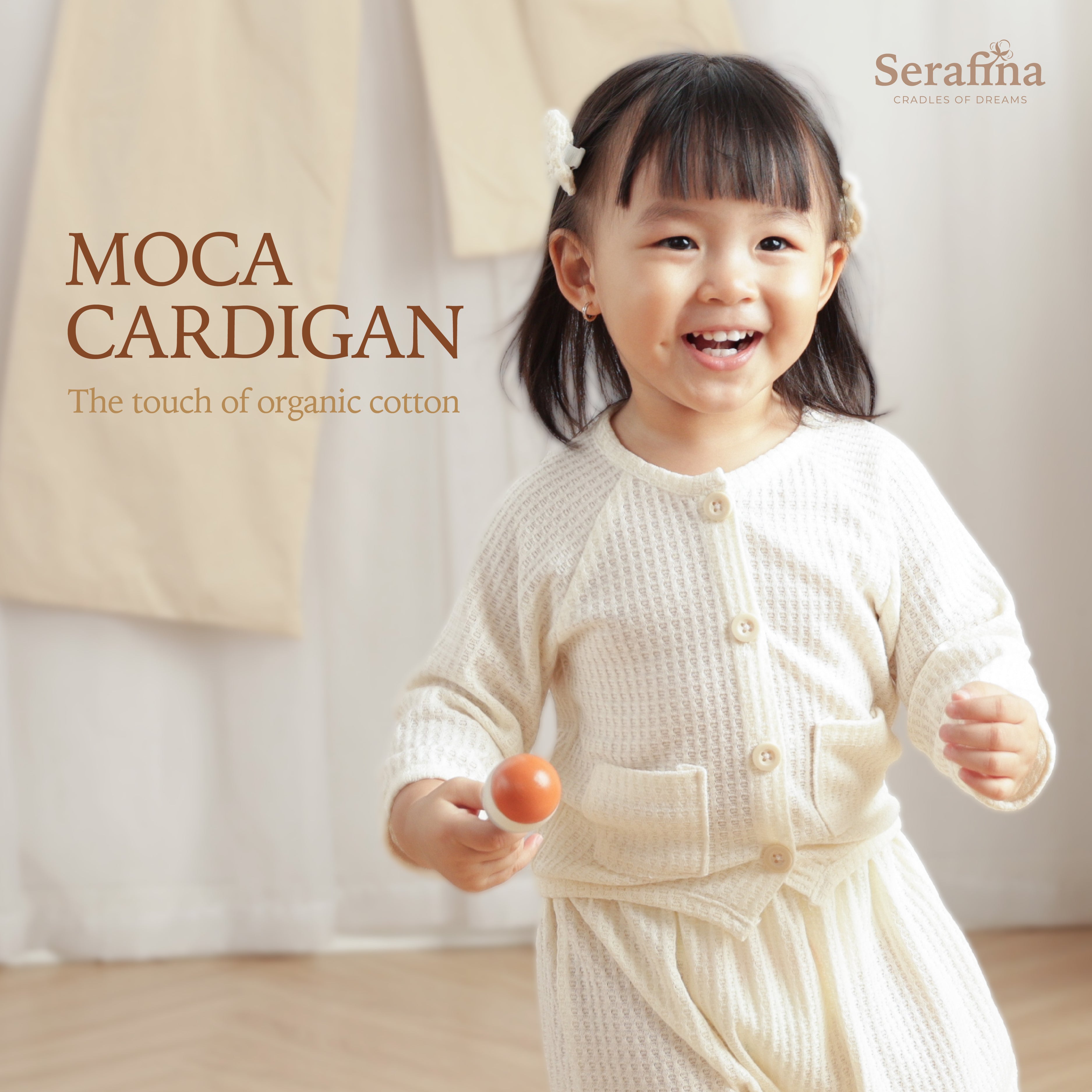 Áo Moca Cardigan cho bé trai, bé gái 0M-3Y