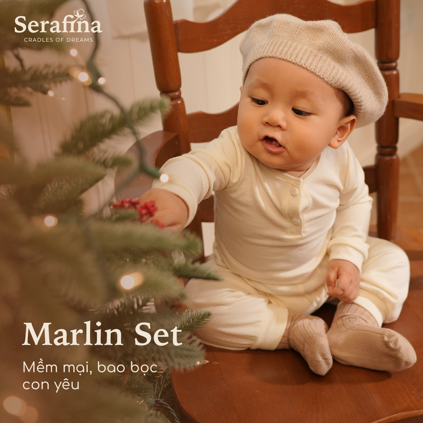 Bộ áo quần Marlin Set mềm mại bao bọc bé yêu (0M-3Y)