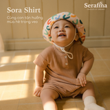 Áo cộc tay Sora Shirt dành cho bé trai và bé gái (0M-3Y)