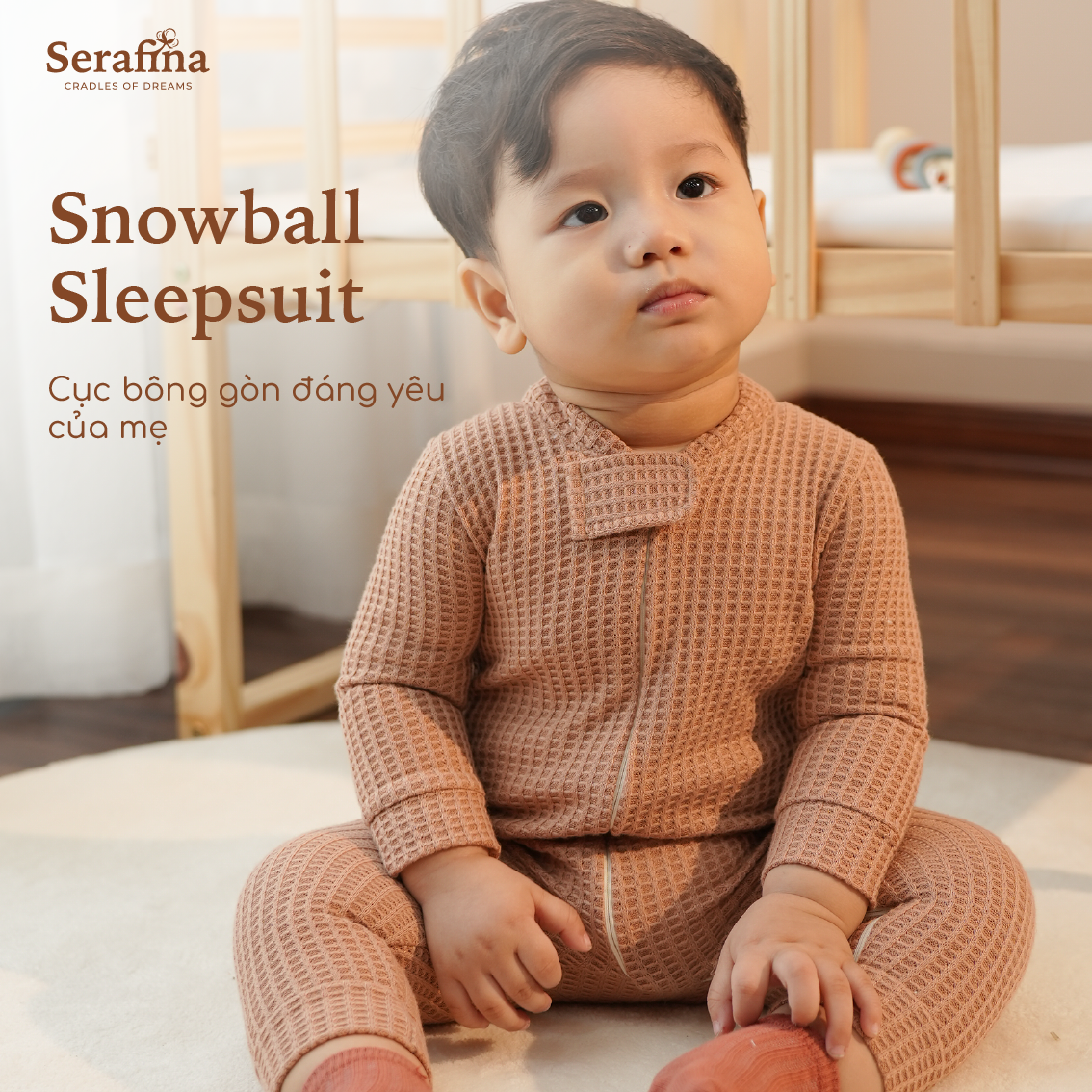 Bộ Sleepsuit Snowball thiết kế thông minh dành cho bé trai và gái (0M-3Y)