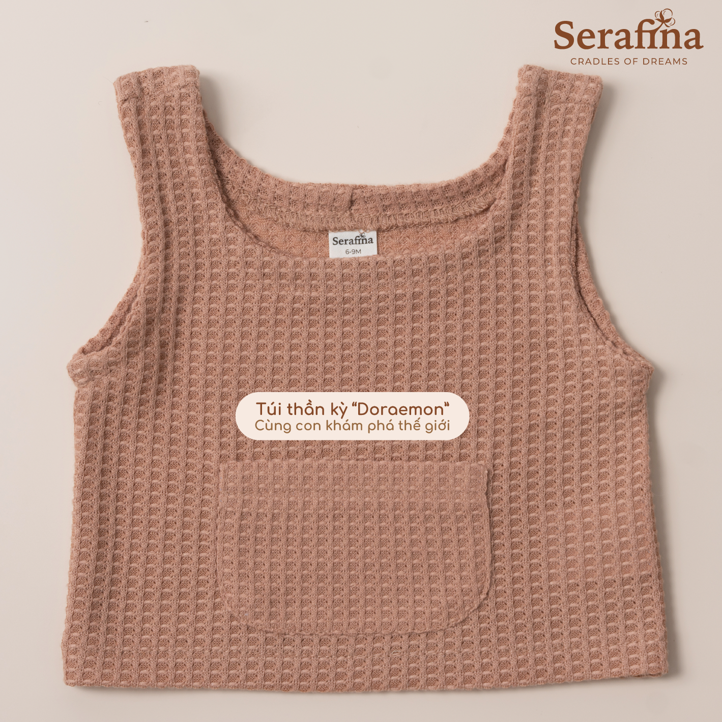 Áo ba lỗ Dorae Shirt dành cho bé trai và bé gái (0M-3Y)