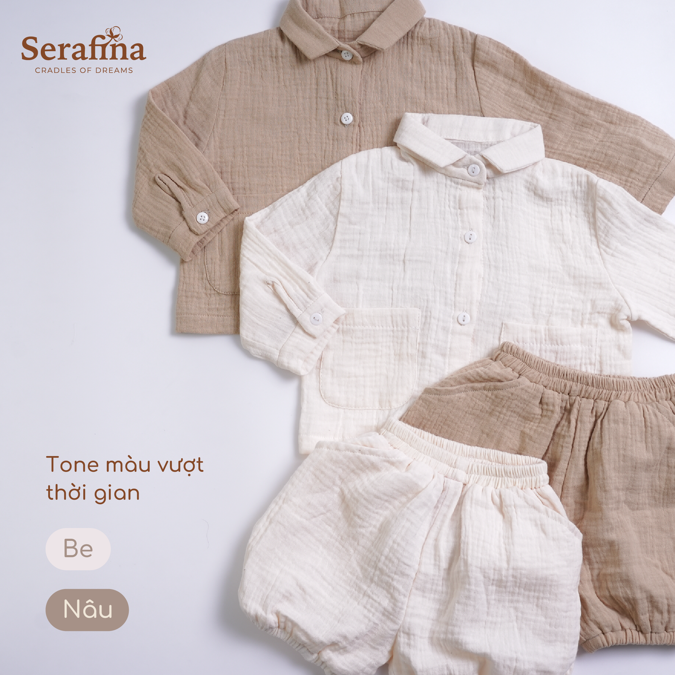 Bộ áo kèm quần Remy Set dành cho bé trai và gái (0M-3Y)