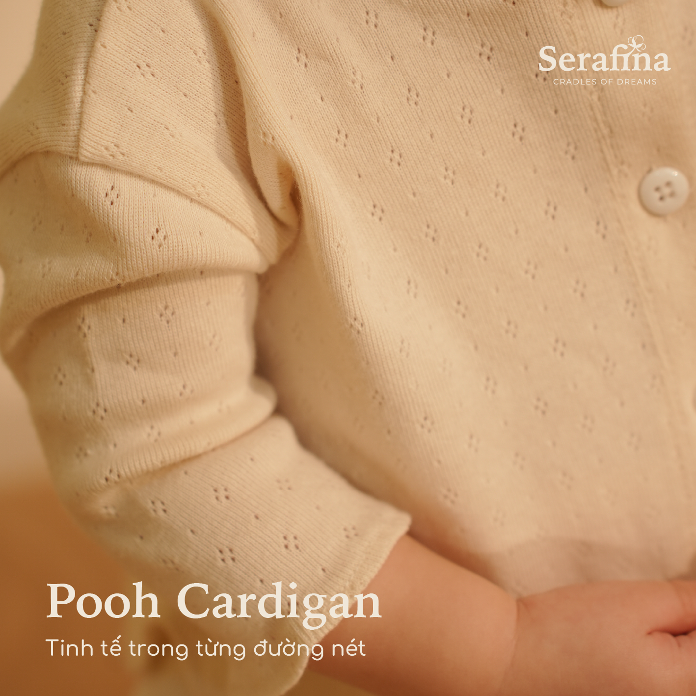 Áo Pooh Cardigan duyên dáng và ngọt ngào cho bé (0M-3Y)