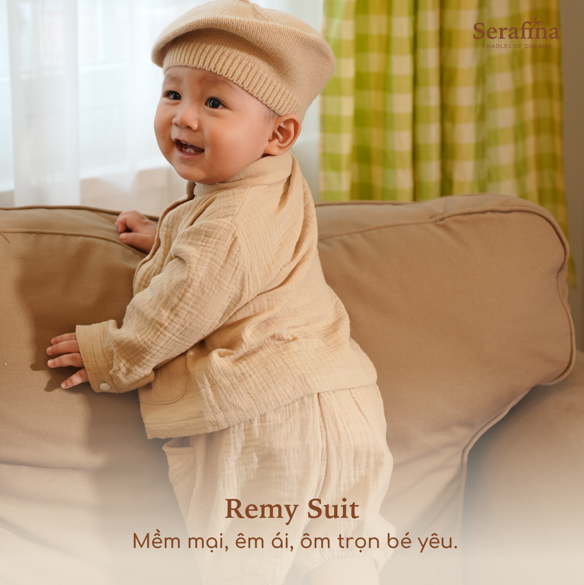Bộ áo kèm quần Remy Set dành cho bé trai và gái (0M-3Y)