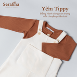 Quần yếm Tippy cúc đũng thay bỉm tiện lợi cho bé trai và bé gái (0M-3Y)