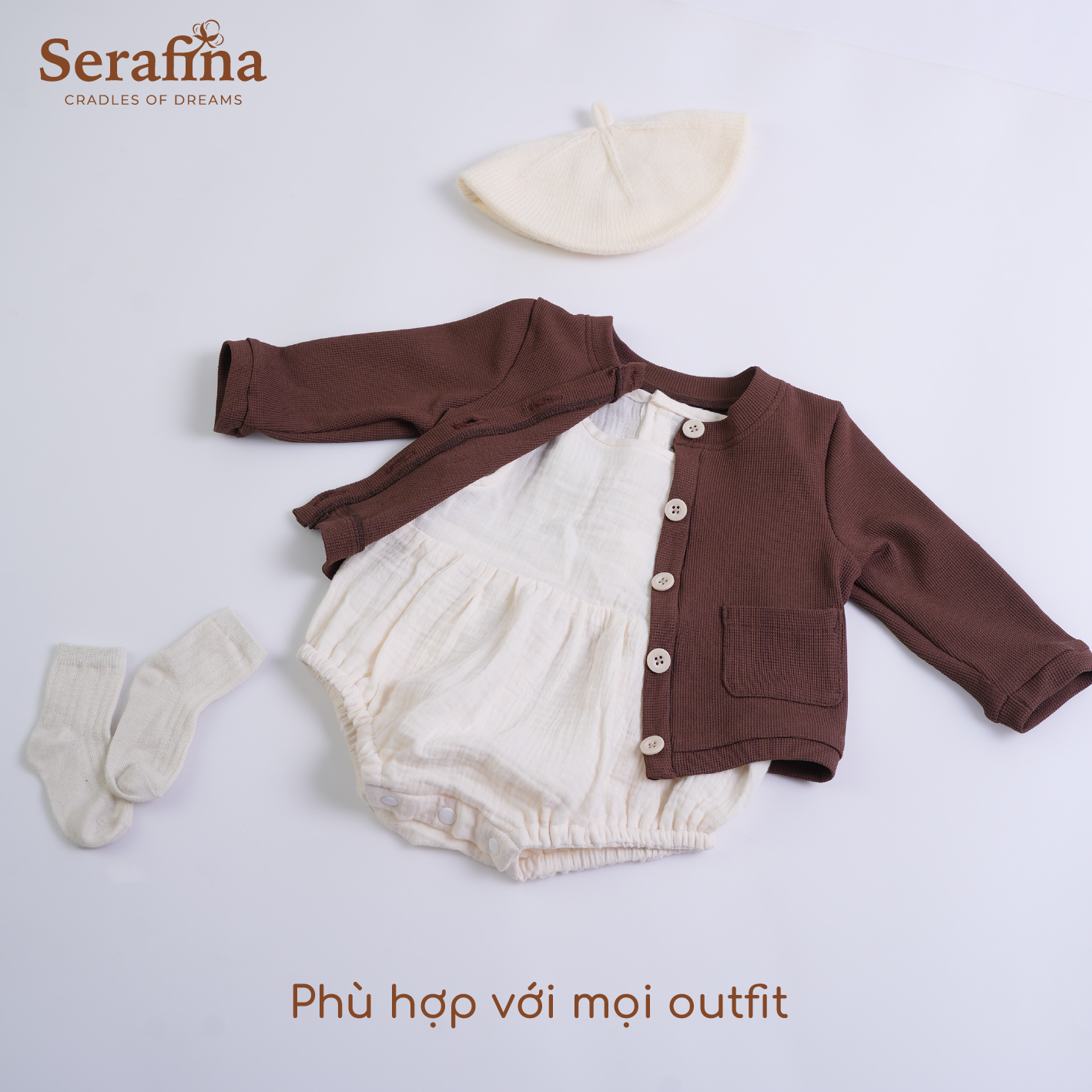 Áo Piget Cardigan dành cho bé trai và bé gái (0M-3Y)