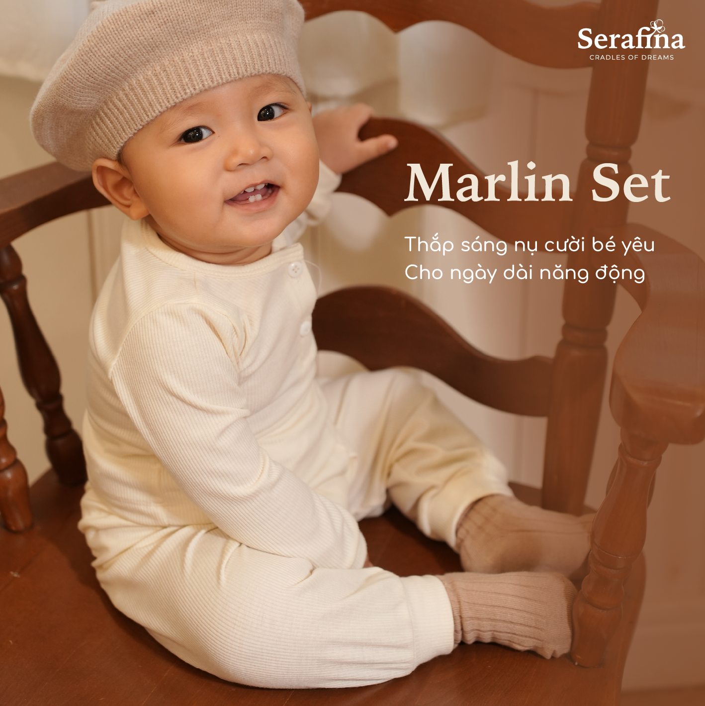 Bộ áo quần Marlin Set mềm mại bao bọc bé yêu (0M-3Y)