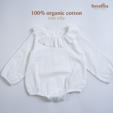 Bộ liền Winnie Bodysuit dài tay cổ tròn cúc cài bỉm (0M-24M)