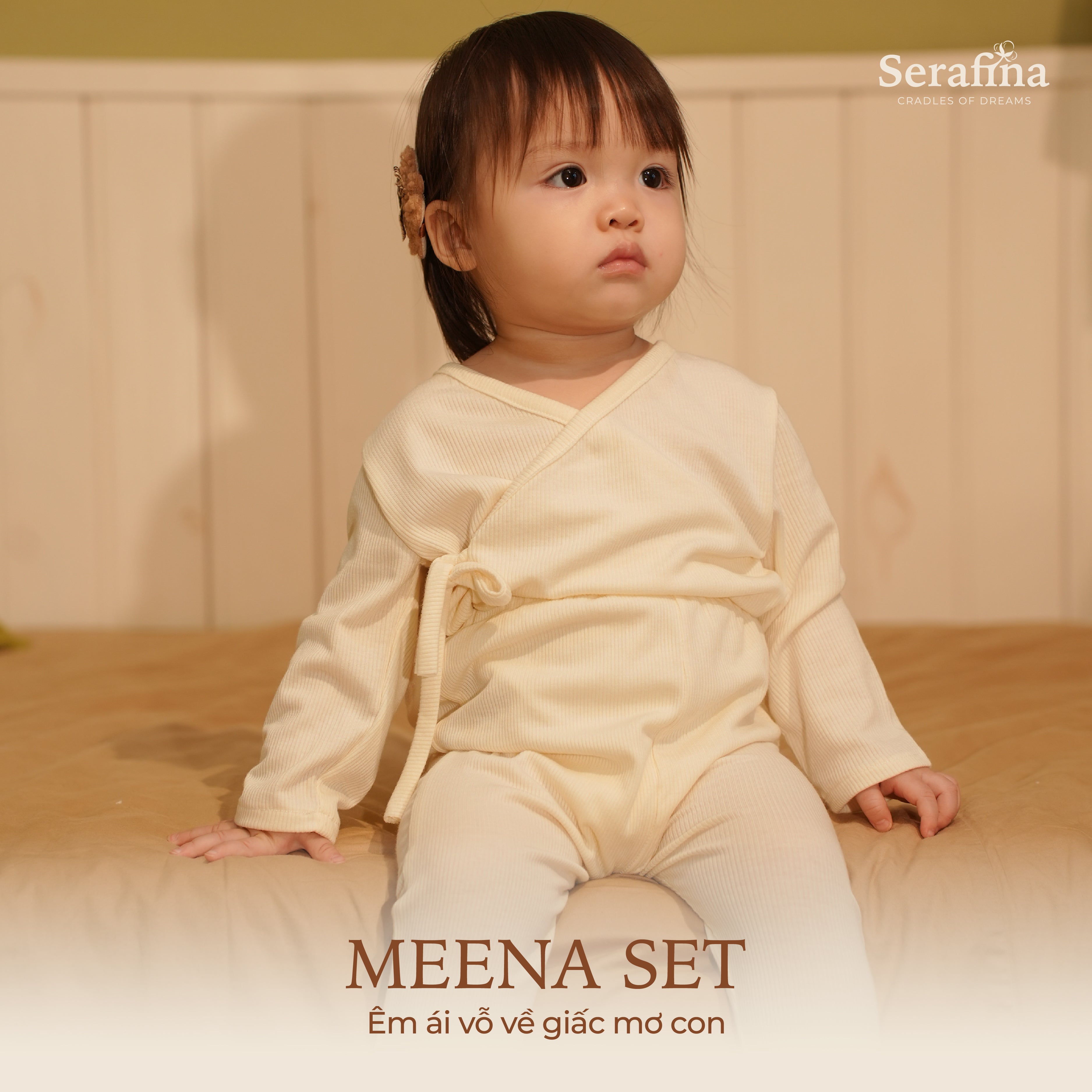 Đồ bộ Meena Set êm ái dành cho bé trai và bé gái (0M-3Y)