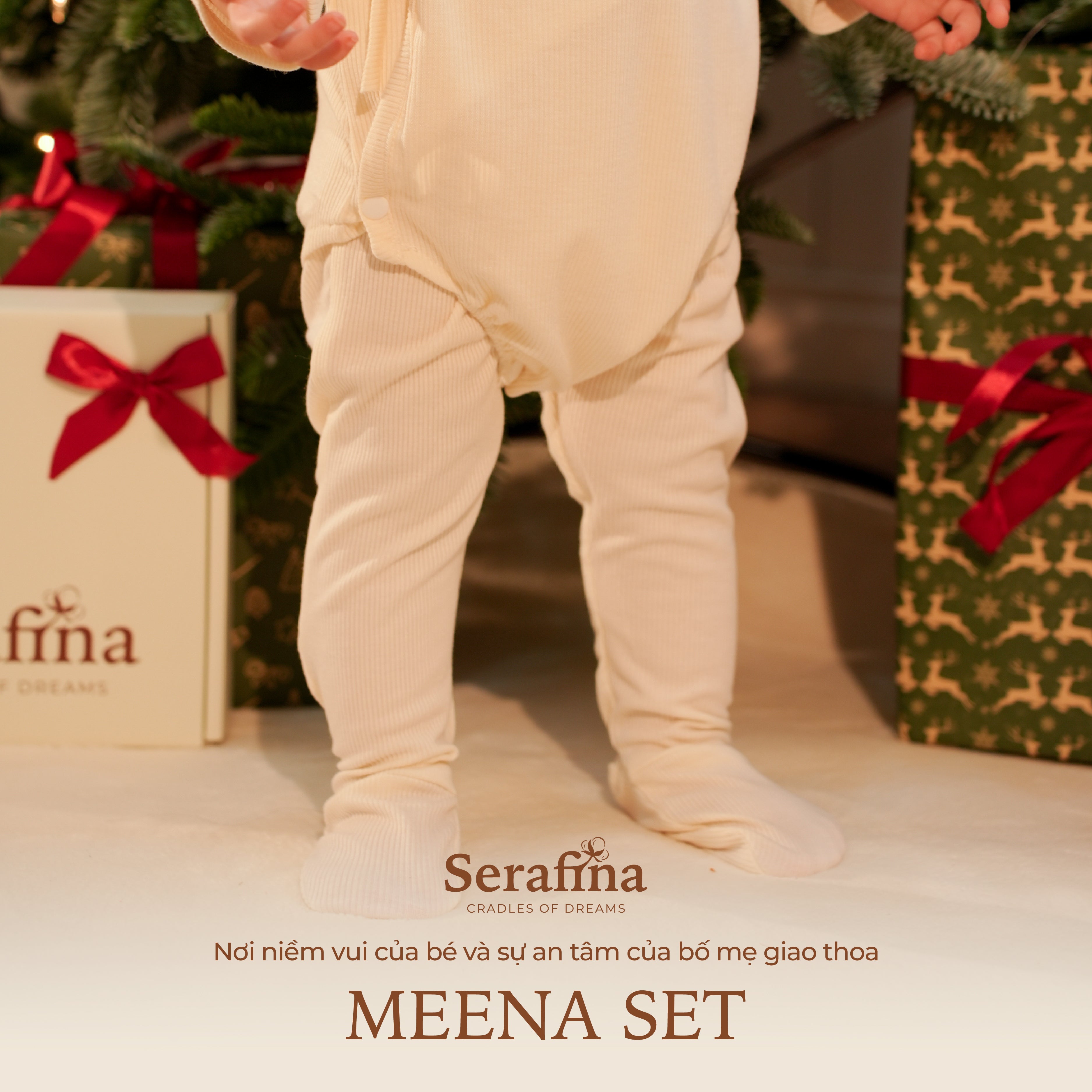 Đồ bộ Meena Set êm ái dành cho bé trai và bé gái (0M-3Y)