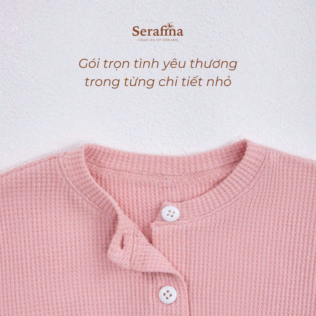 Áo khoác Tweety Cardigan dài tay bo gấu cài cúc cho bé trai và bé gái (0M-3Y)
