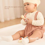 Yếm quần Cotton Candy cộc đùi cho bé trai và bé gái (0M-12M)