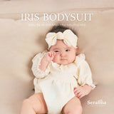 Iris Bodysuit tay ngắn cho bé gái (0M-24M) - Kèm nơ