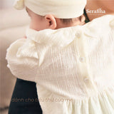 Iris Bodysuit tay ngắn cho bé gái (0M-24M) - Kèm nơ