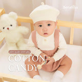 Yếm quần Cotton Candy cộc đùi cho bé trai và bé gái (0M-12M)